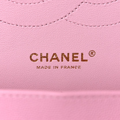 Chanel Caviar Quilted Jumbo Double Flap Pink 6 of 10