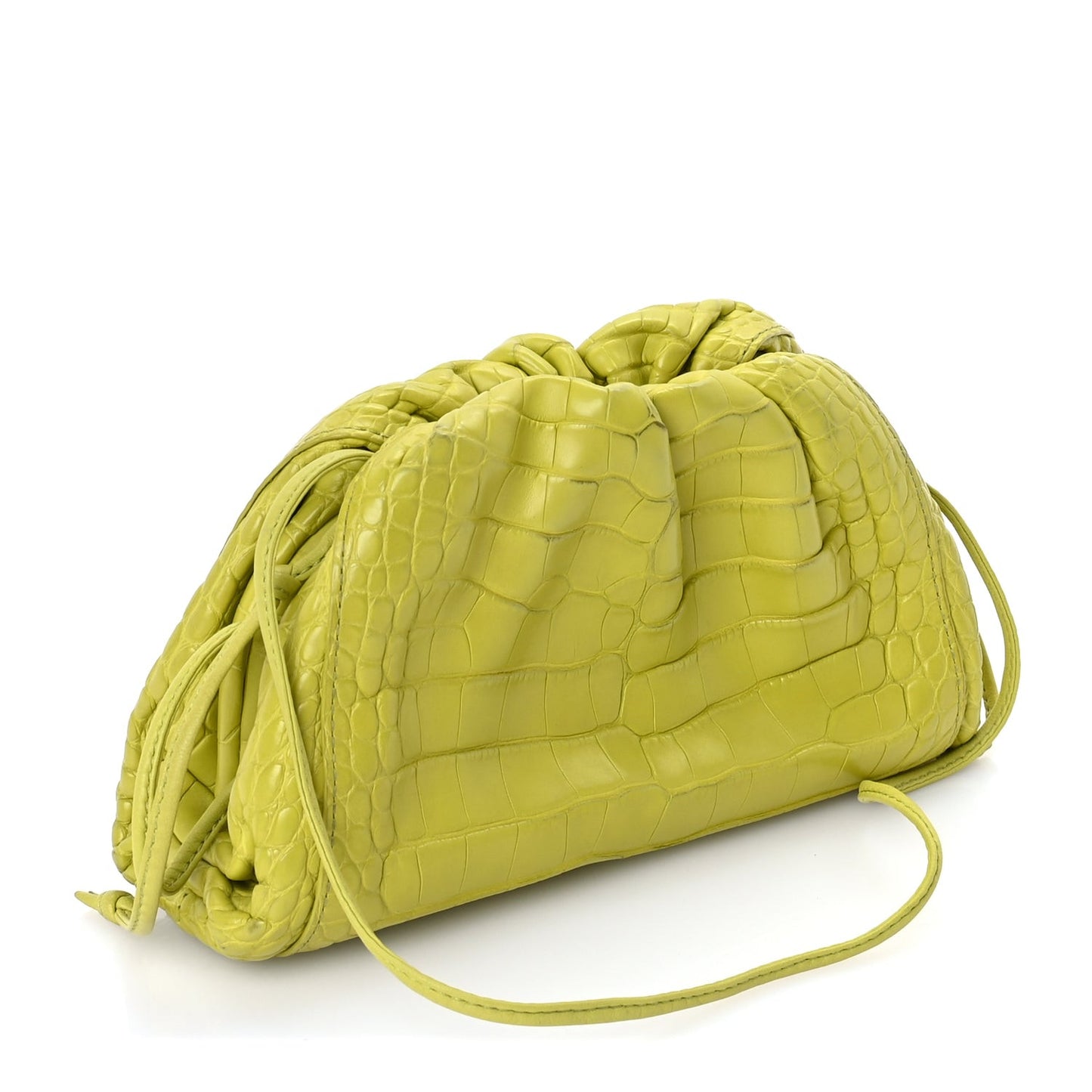 Crocodile The Mini Pouch Clutch Kiwi