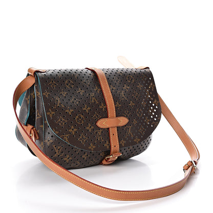 Louis Vuitton Monogram SC Flore Saumur Teal 3 of 11