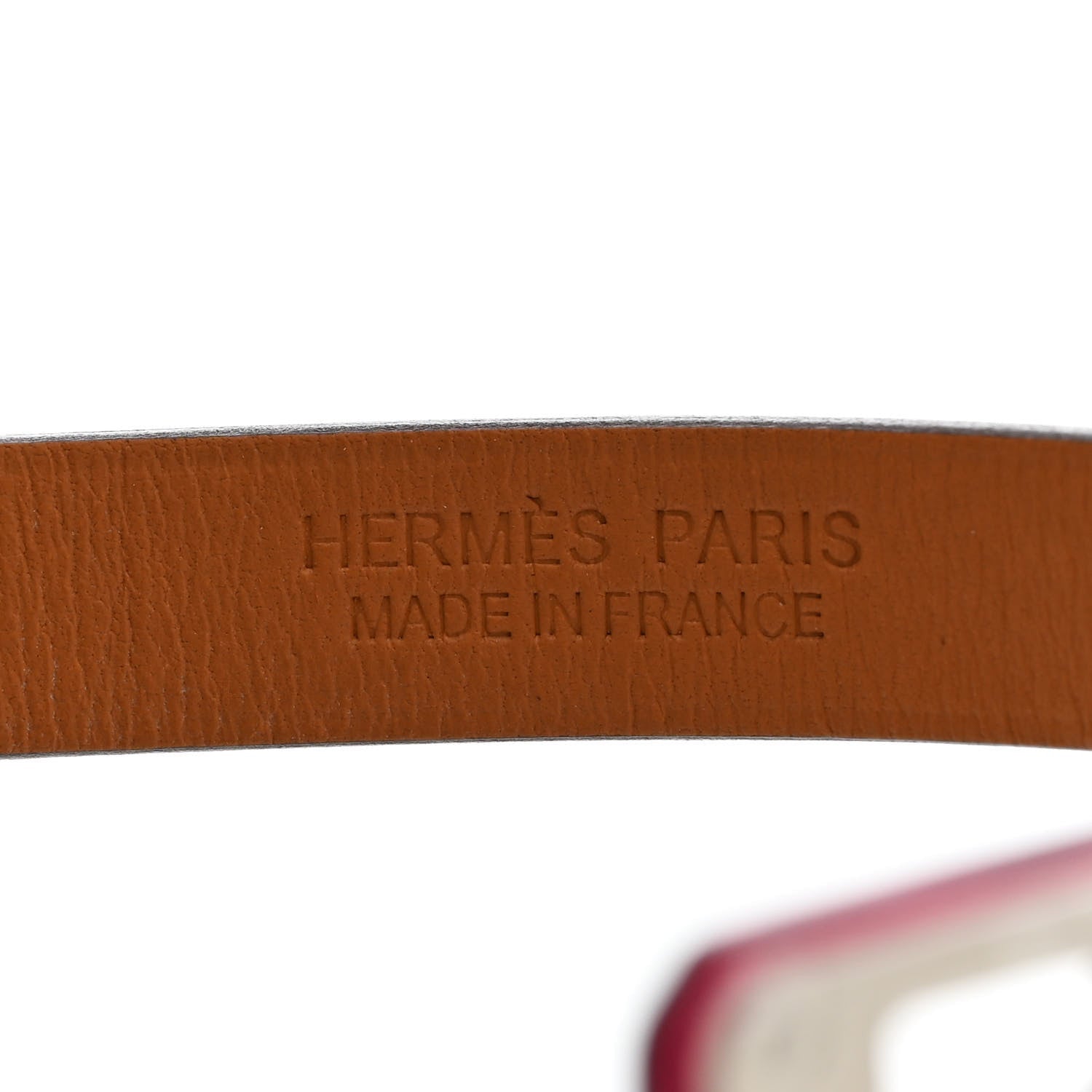 Hermes Chevre Chamkila Kelly Double Tour Bracelet T2 Rose Pop 4 of 7
