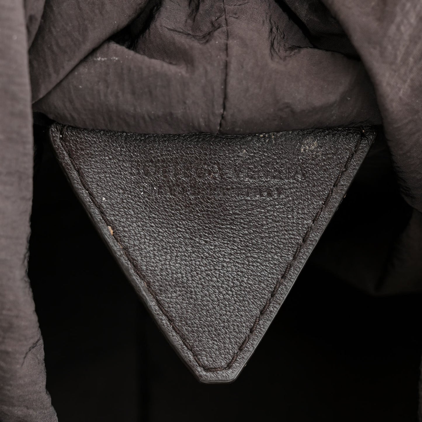 Lambskin Knit Medium The Point Triangle Bag Fondant