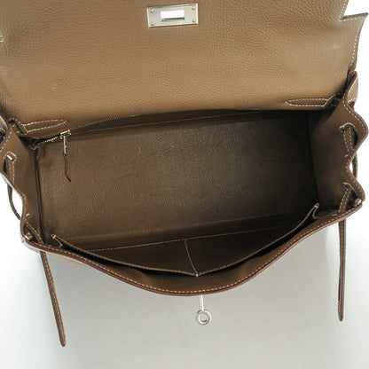 Hermes Togo Kelly Retourne 32 Etoupe 7 of 26