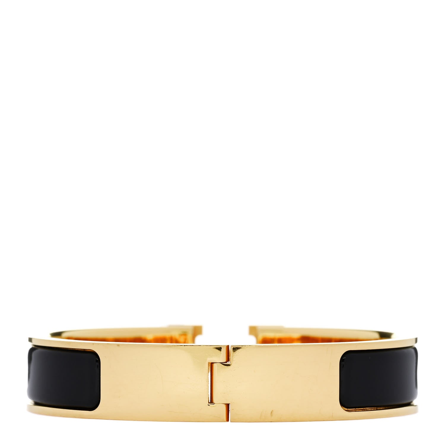 Hermes Enamel Narrow Clic Clac H Bracelet PM Black 3 of 5
