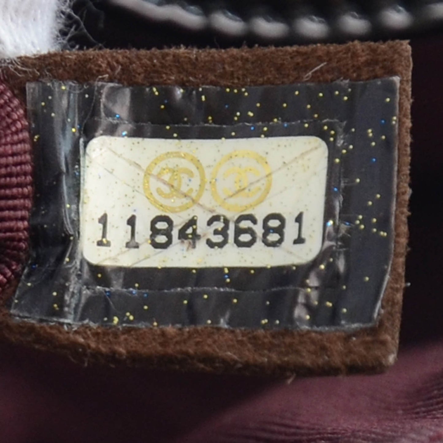 Patent Secret Label Medium Flap Black