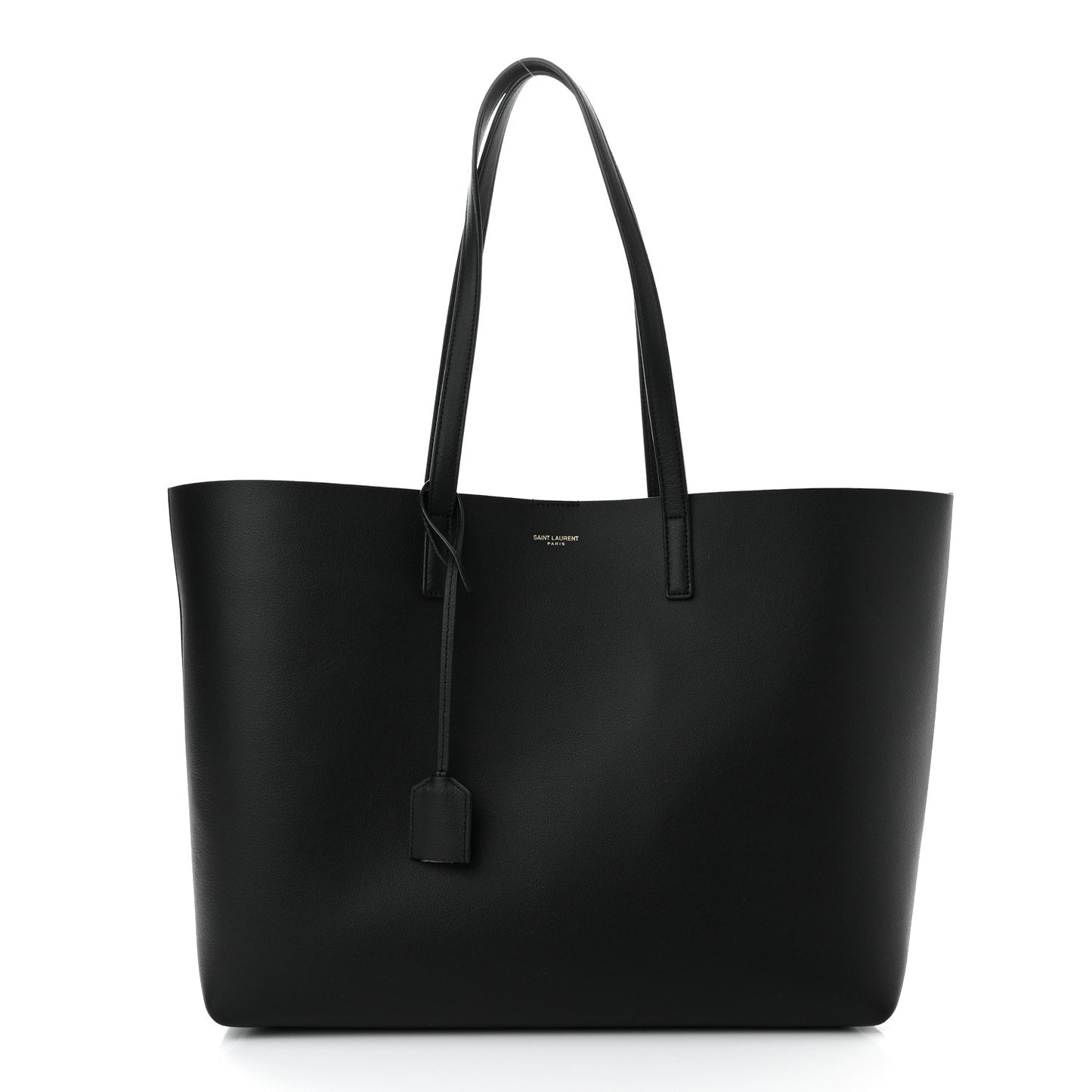 Calfskin Large Shopping Tote Black