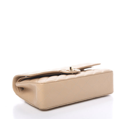 Chanel Caviar Quilted Medium Double Flap Light Beige 3 of 10
