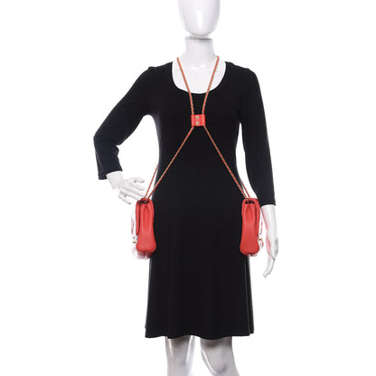 Chanel Lambskin Quilted Side-Packs Red 4 of 16