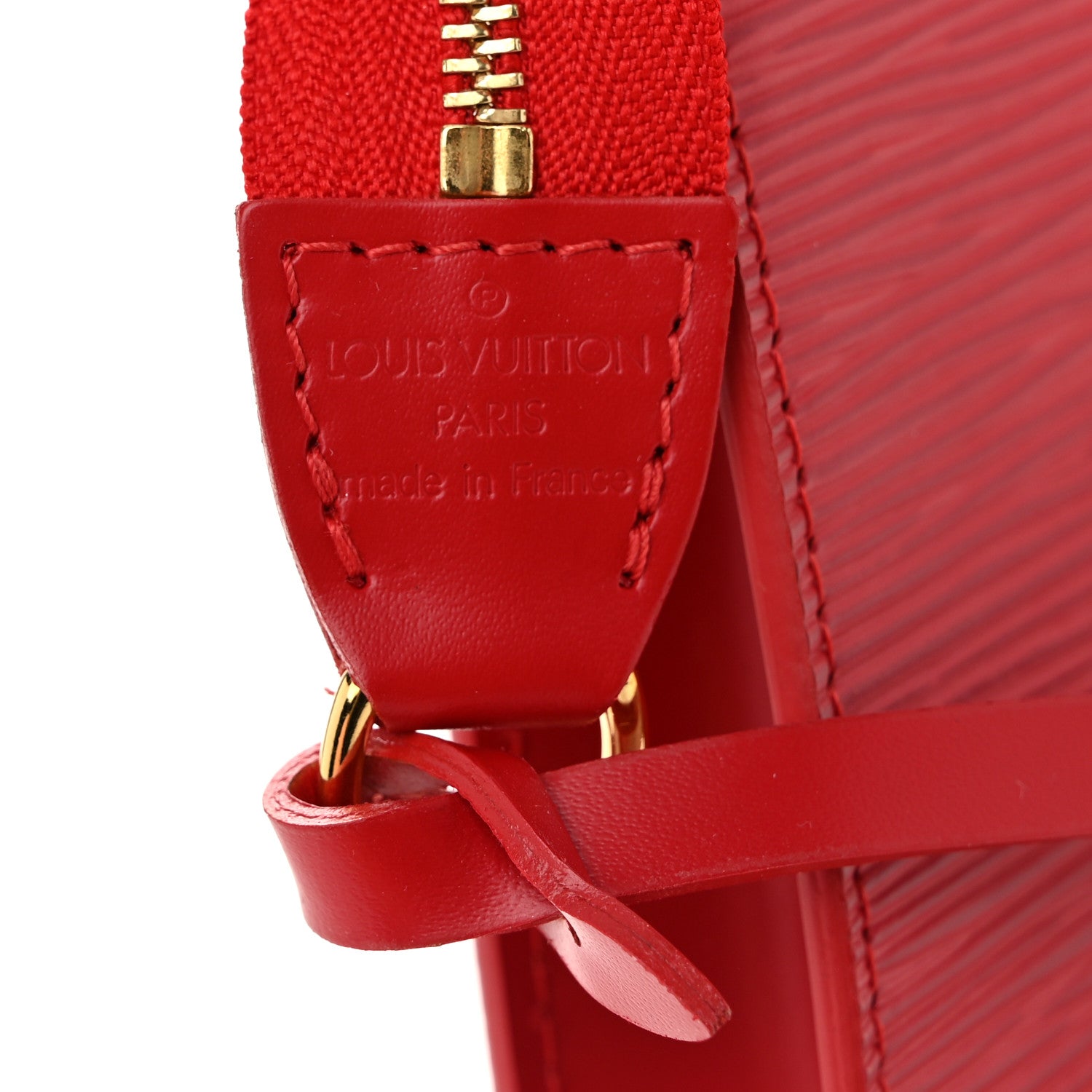 Louis Vuitton Epi Pochette Accessories 21 Castillan Red 6 of 10