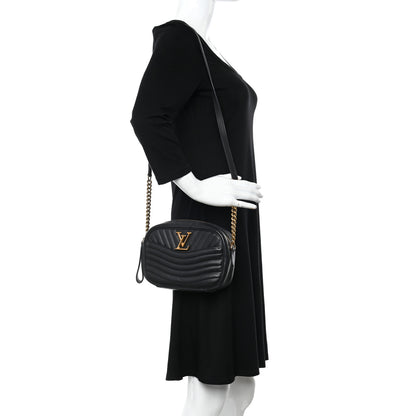 Louis Vuitton Calfskin New Wave Camera Bag Black 2 of 11