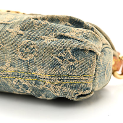 Louis Vuitton Monogram Denim Mini Pleaty Blue 9 of 13