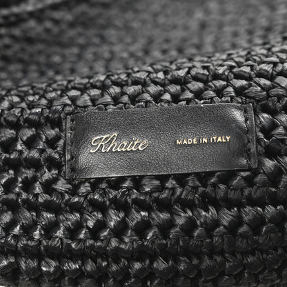 Khaite Raffia Olivia Hobo Black 6 of 9