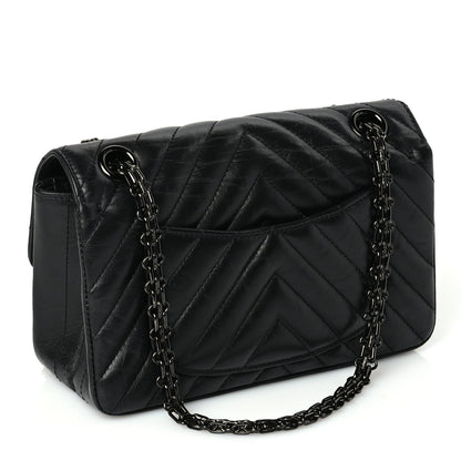 Chanel Aged Calfskin Quilted 2.55 Reissue Mini Flap So Black 2 of 9