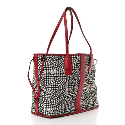 MCM Visetos Medium Liz Reversible Shopper Tote Ruby Red 9 of 17