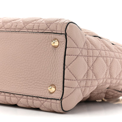 Christian Dior Grained Calfskin Cannage Large Lady Dior Light Pink 9 of 12