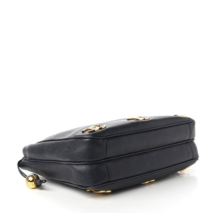 Chanel Caviar CC Shoulder Bag Navy Blue 4 of 10