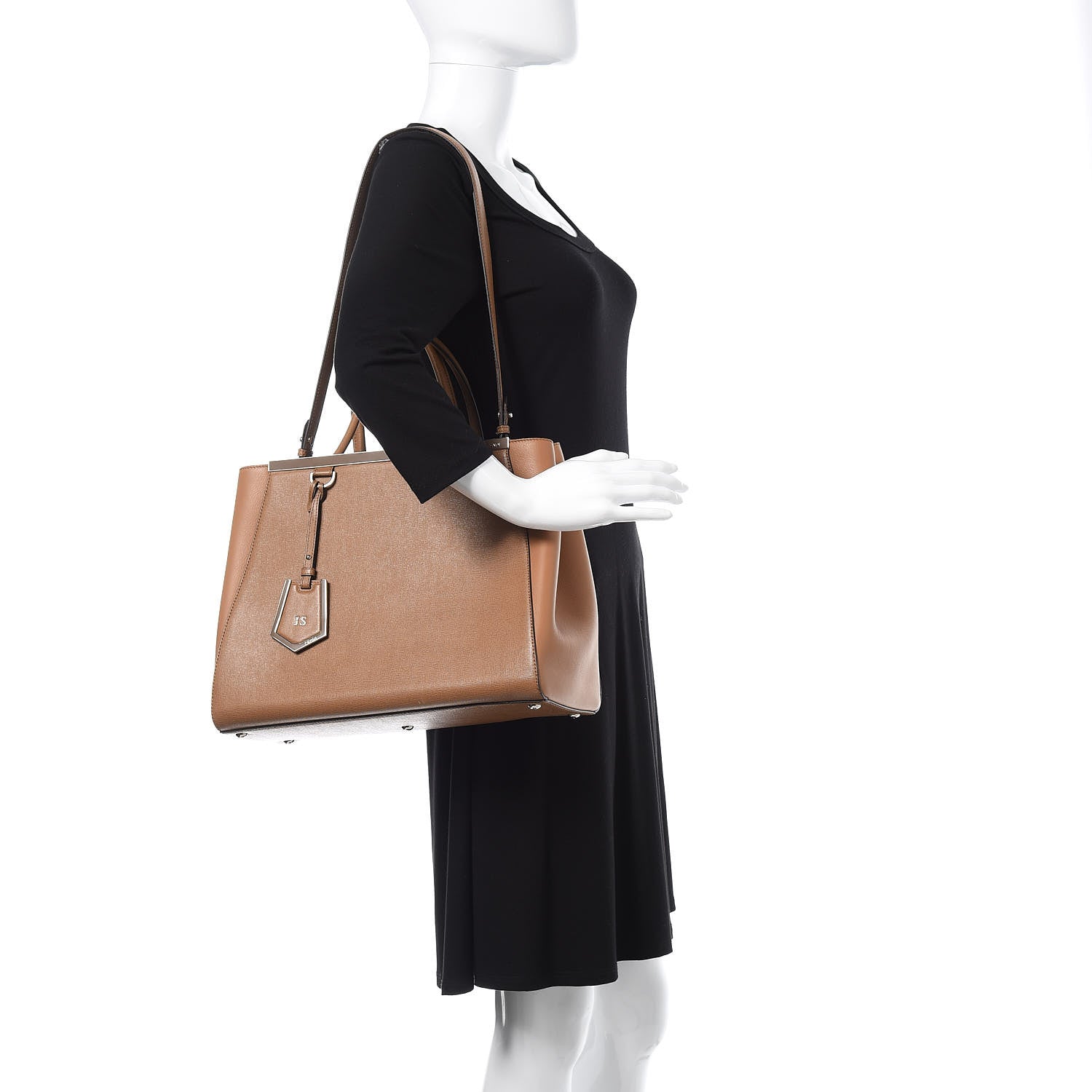 Fendi Vitello Elite Regular 2Jours Tote Orzo 2 of 11