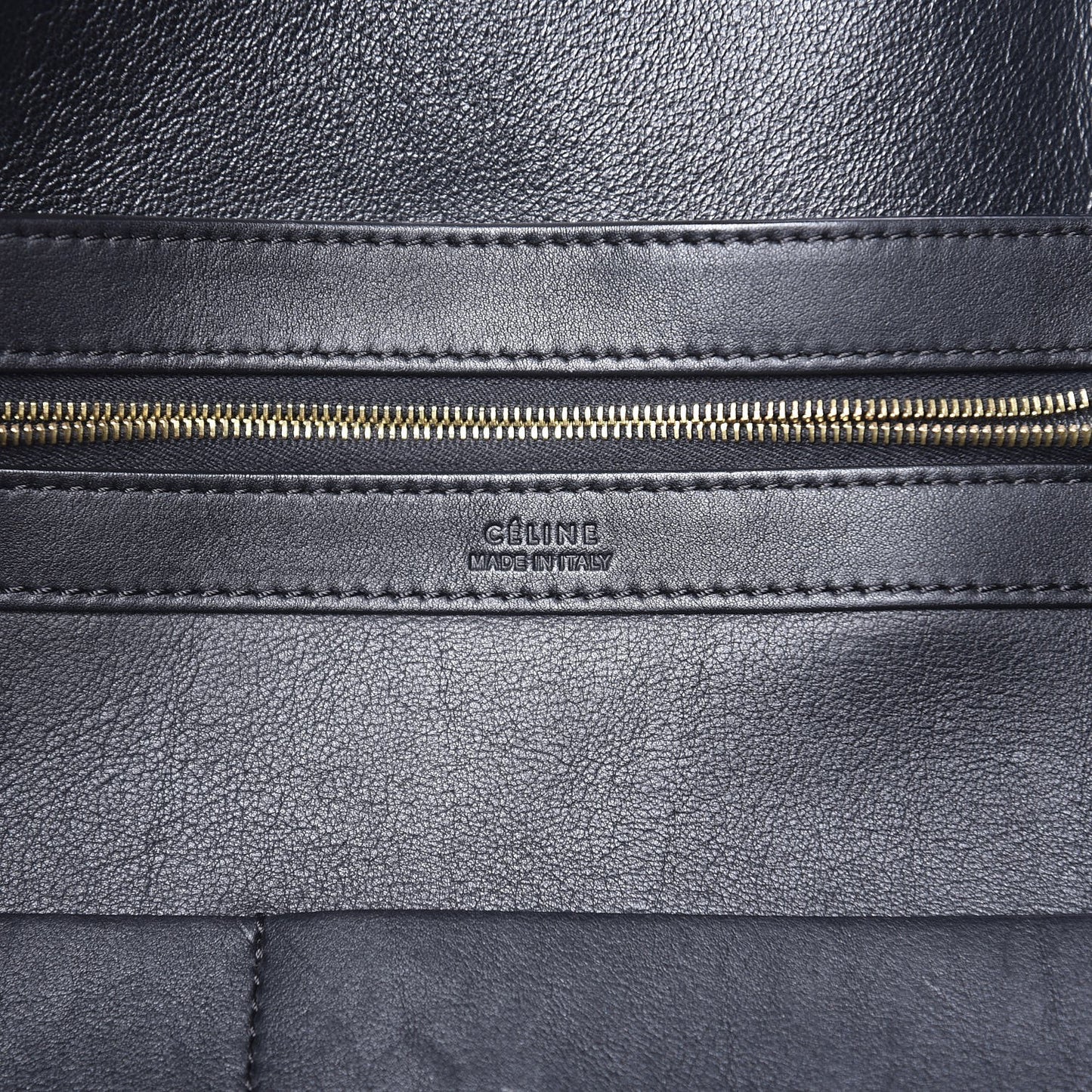 Lambskin Horizontal Cabas Black