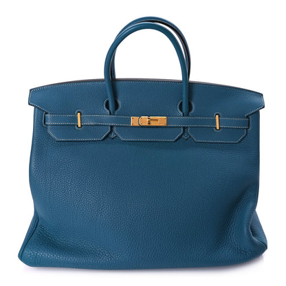 Hermes Togo Birkin 40 Blue Jean 1 of 9