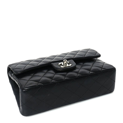Chanel Lambskin Quilted Small Double Flap  Black 4 of 10