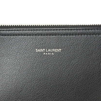 Saint Laurent Calfskin Large Shopping Tote Black 7 of 7