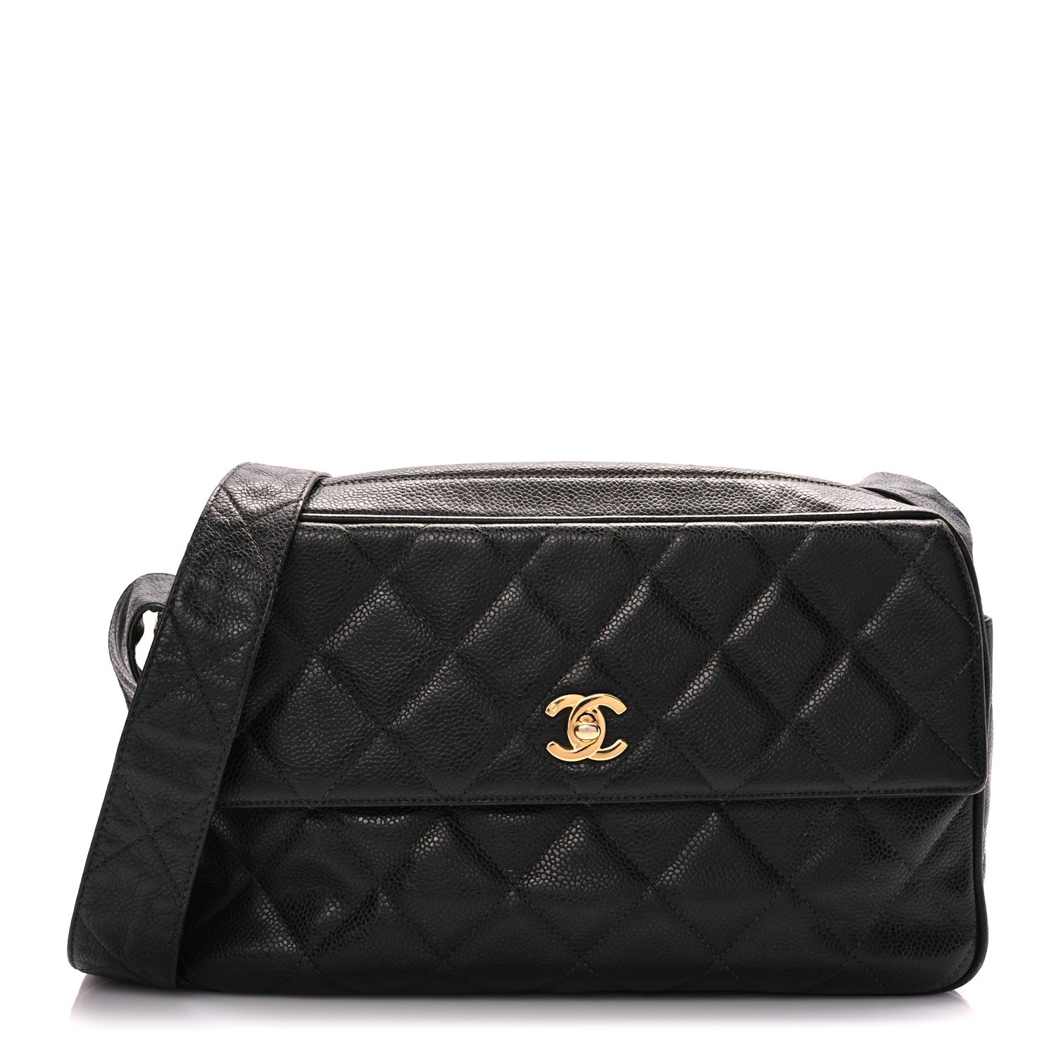 Chanel Caviar Quilted Flap Shoulder Bag Black 1 of 9