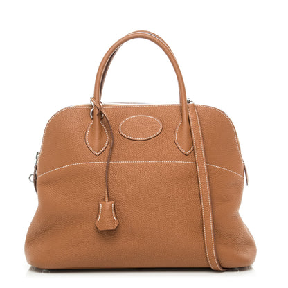 Hermes Taurillon Clemence Bolide 35 Gold 1 of 9