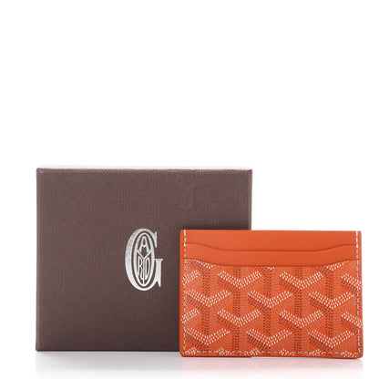 Goyard Goyardine Saint Sulpice Card Holder Orange 8 of 8
