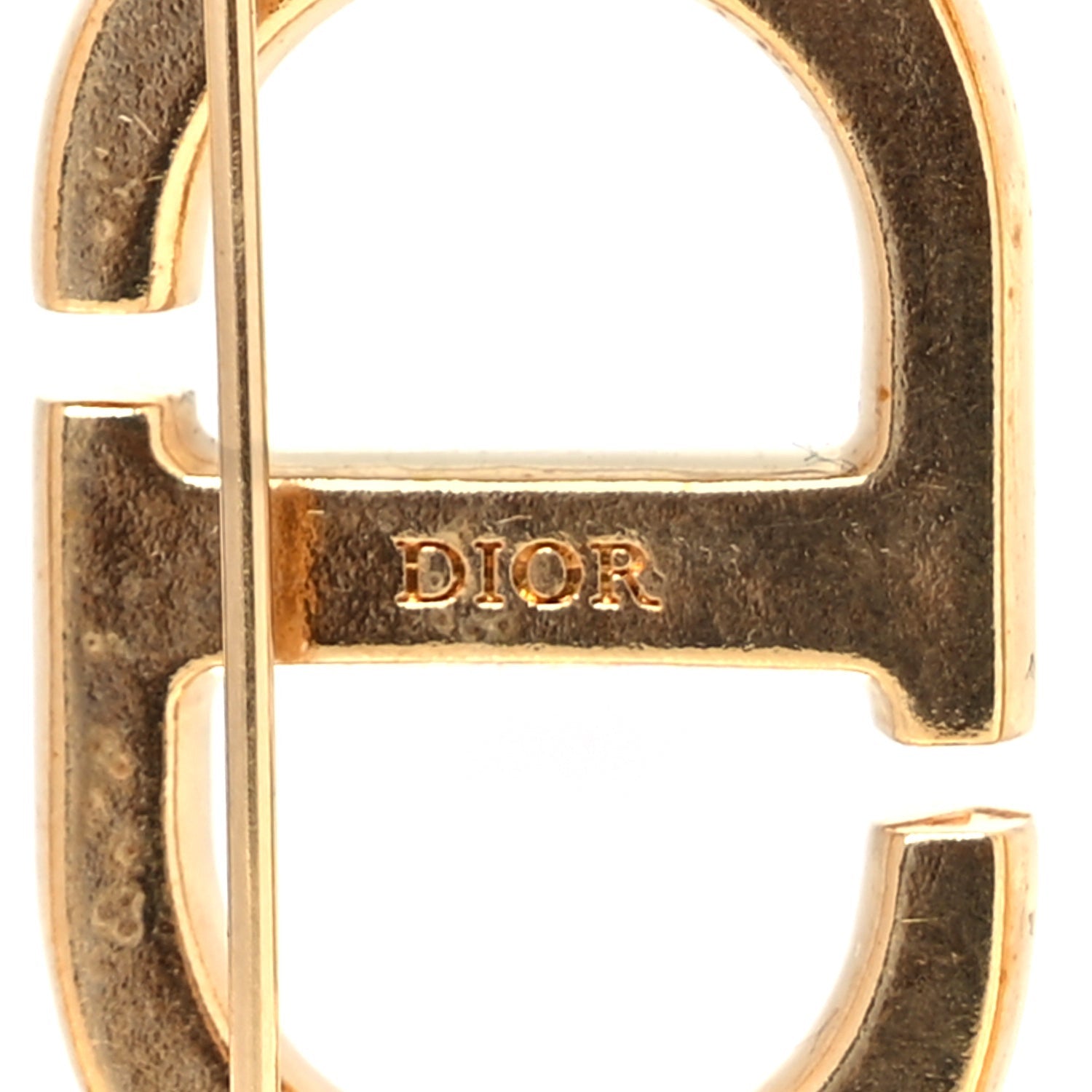 Christian Dior Metal Pearl 30 Montaigne Brooch Gold White 4 of 4