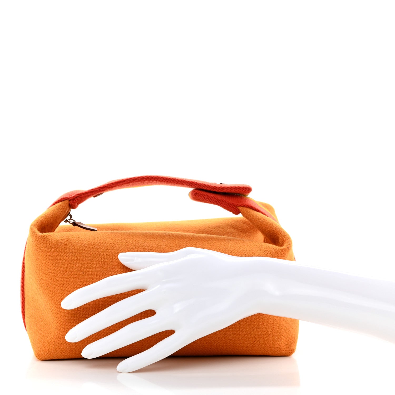 Hermes Canvas Small Bride-A-Brac Pouch Ochre 2 of 8