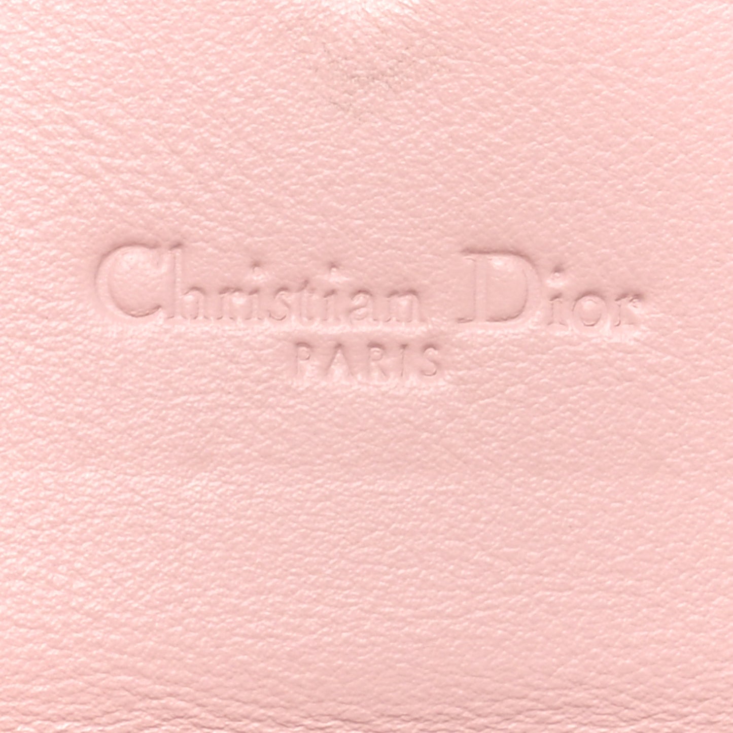Patent Cannage Lady Dior Rendezvous Wallet On Chain Light Pink