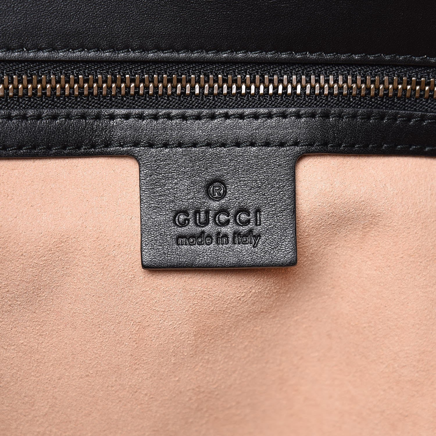 Gucci Calfskin Matelasse Medium GG Marmont Shoulder Bag Black 6 of 8
