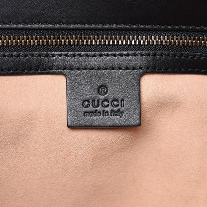 Gucci Calfskin Matelasse Medium GG Marmont Shoulder Bag Black 6 of 8