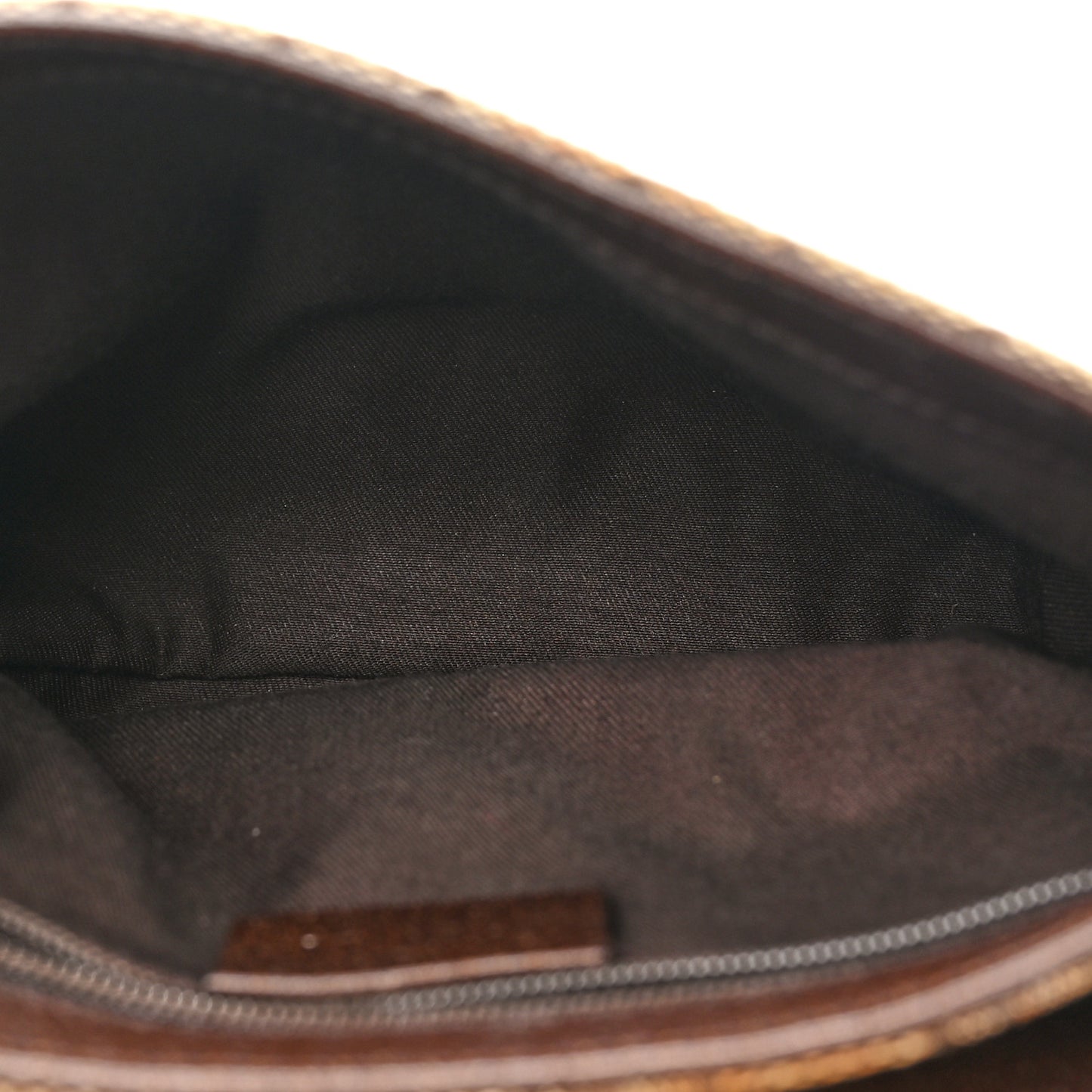 GG Monogram Buckle Belt Bag Dark Brown