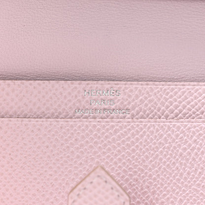 Hermes Epsom Bearn Card Holder Wallet Mauve Pale 6 of 10