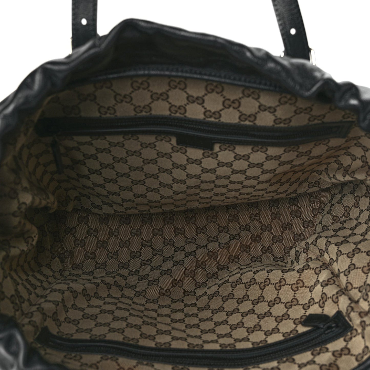Piuma Lux Energy Monochrome Double G Drawstring Tote Black