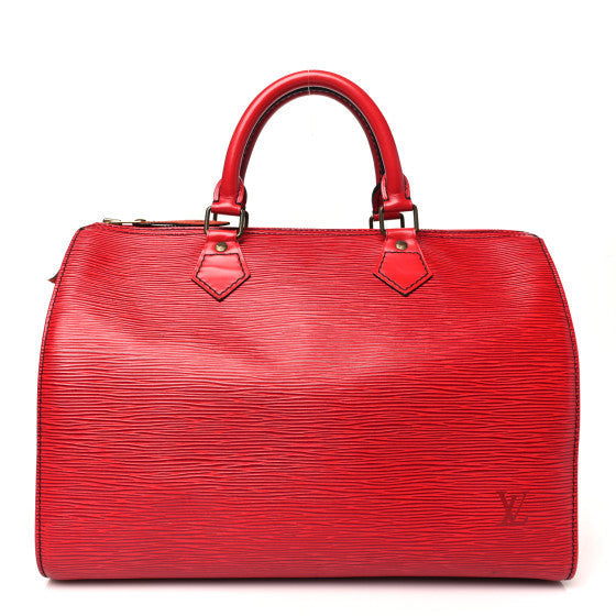 Louis Vuitton Epi Speedy 30 Castillan Red 1 of 1
