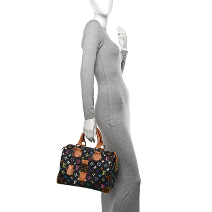 Louis Vuitton Monogram Multicolor Speedy 30 Black 2 of 10