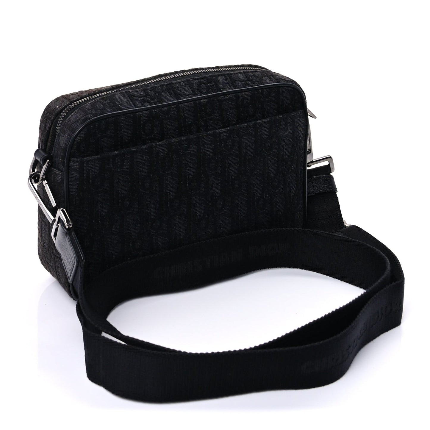 HOMME Oblique Safari Messenger Black