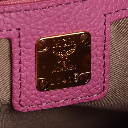 MCM Visetos Corina Shoulder Bag Pink 10 of 10