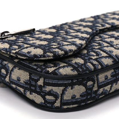 Christian Dior Oblique Arm Pouch Blue 8 of 9