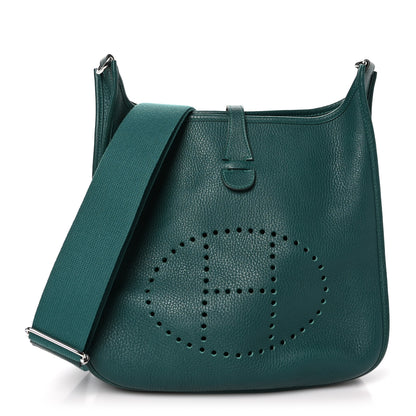 Hermes Taurillon Clemence Evelyne III PM Malachite 1 of 10