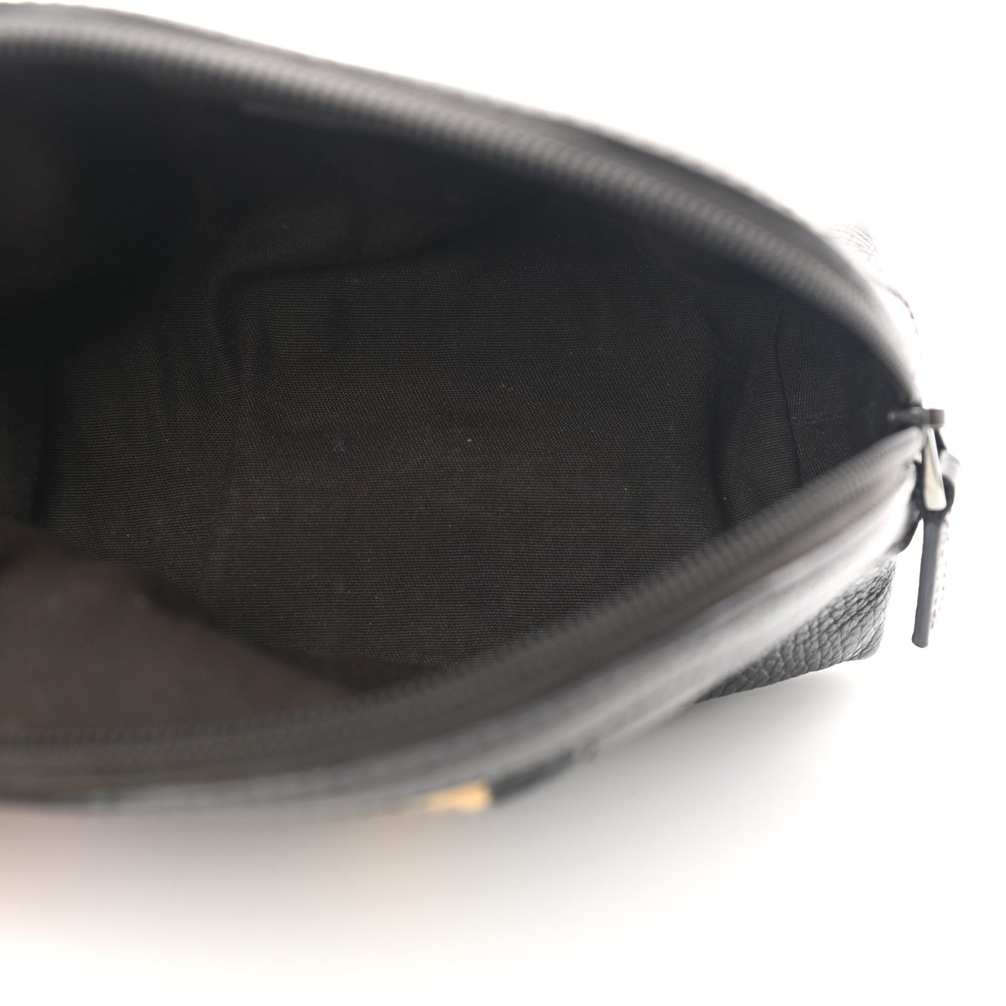 Calfskin Web Cosmetic Case Brown