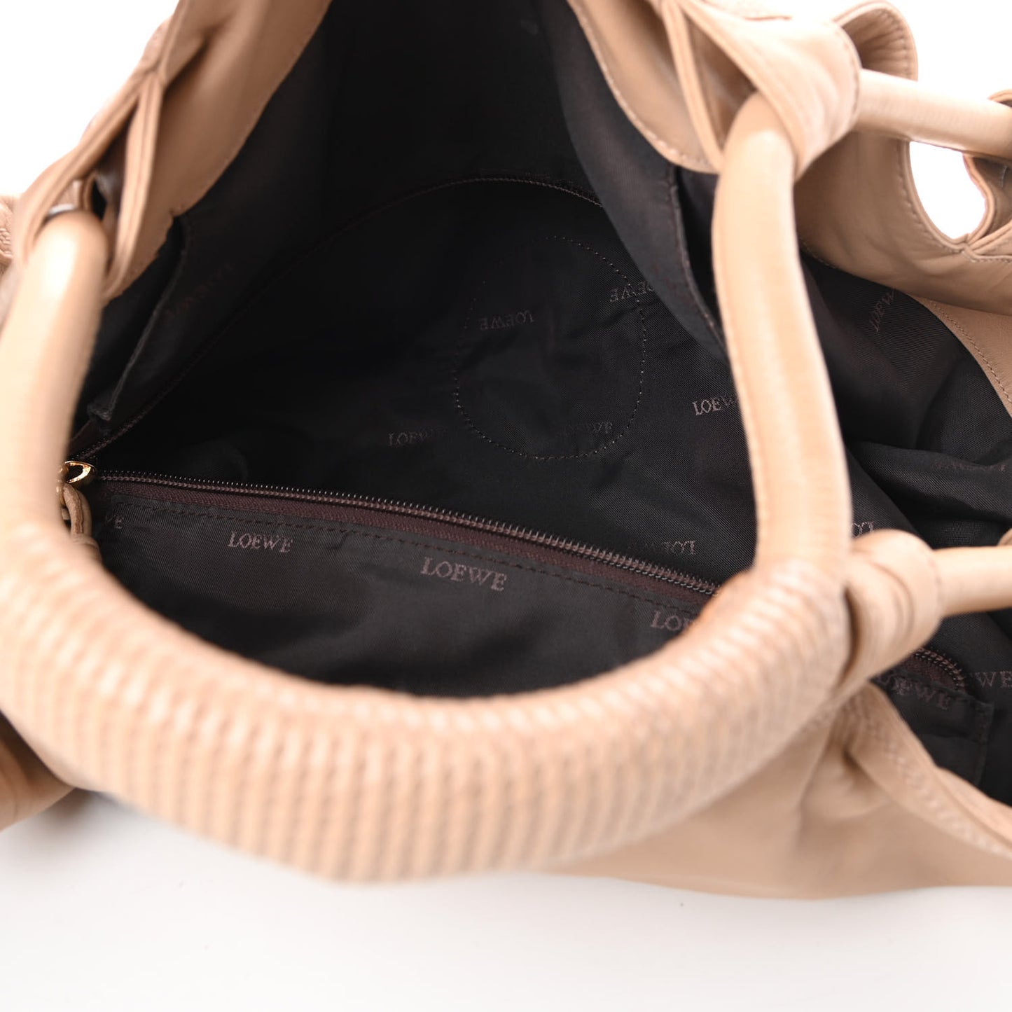 Nappa Aire Shoulder Bag Beige