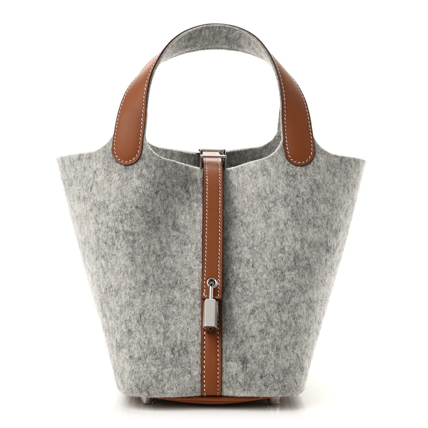 Hermes Feutre Swift Picotin Lock 18 PM Gris Clair Gold 1 of 11