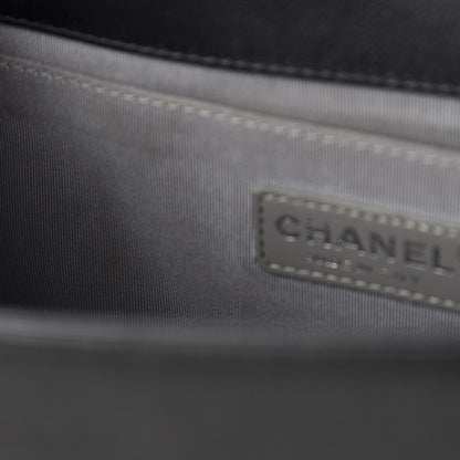 Chanel Calfskin Quilted Medium Boy Flap Black 9 of 13