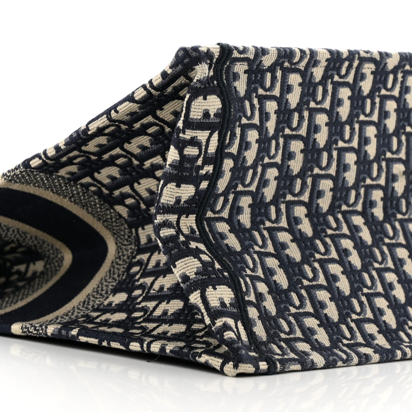 Oblique Book Tote Blue Multicolor