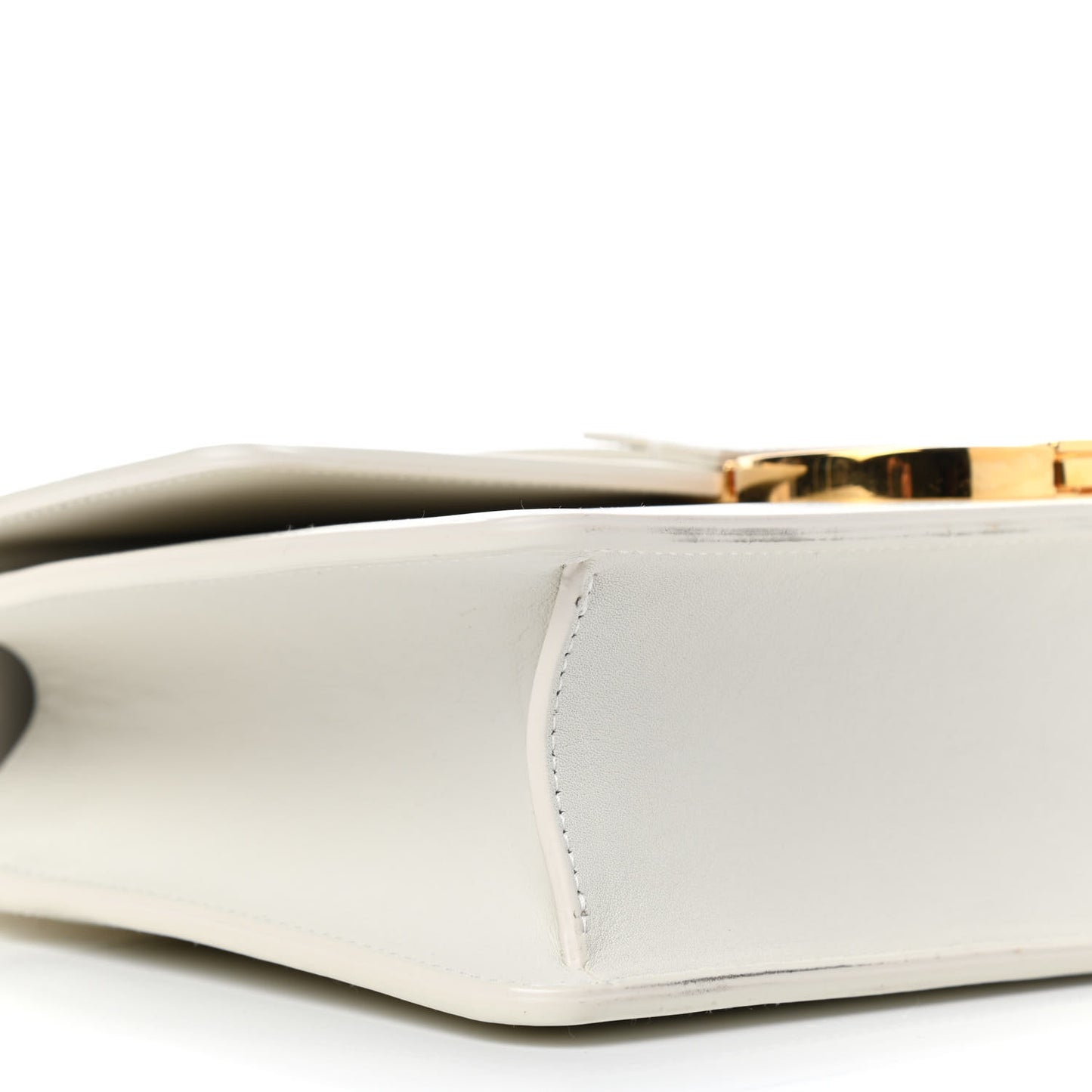 Smooth Calfskin Montaigne Flap 30 White