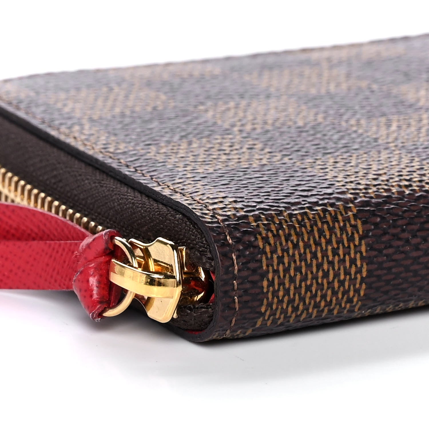 Louis Vuitton Damier Ebene Clemence Wallet Cherry 9 of 10