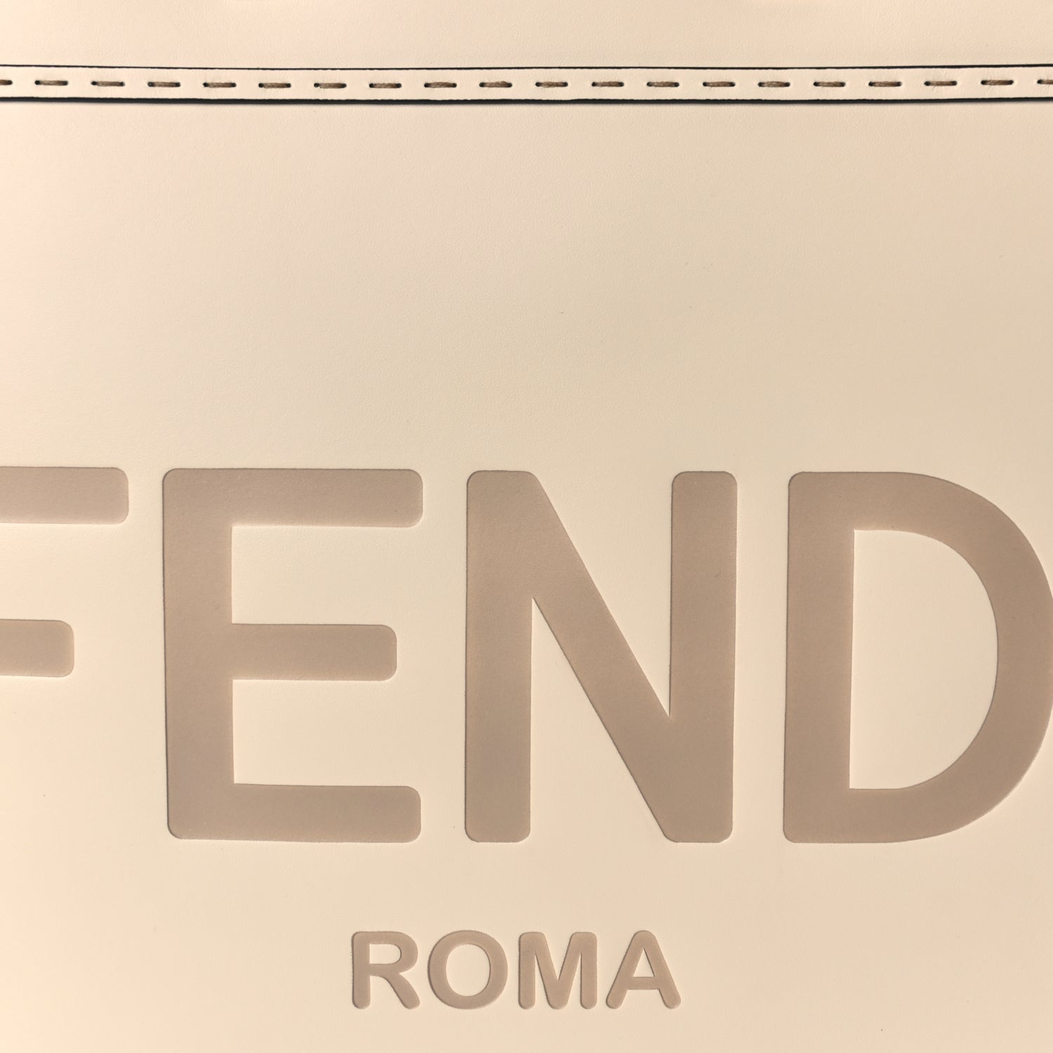 Fendi Vitello King Plexiglass Medium  Sunshine Shopper Tote White Ice 6 of 8