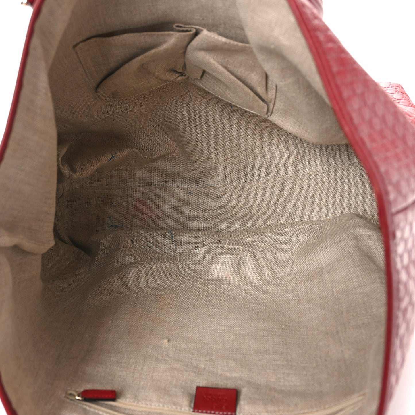 Microguccissima Large Joy Tote Red